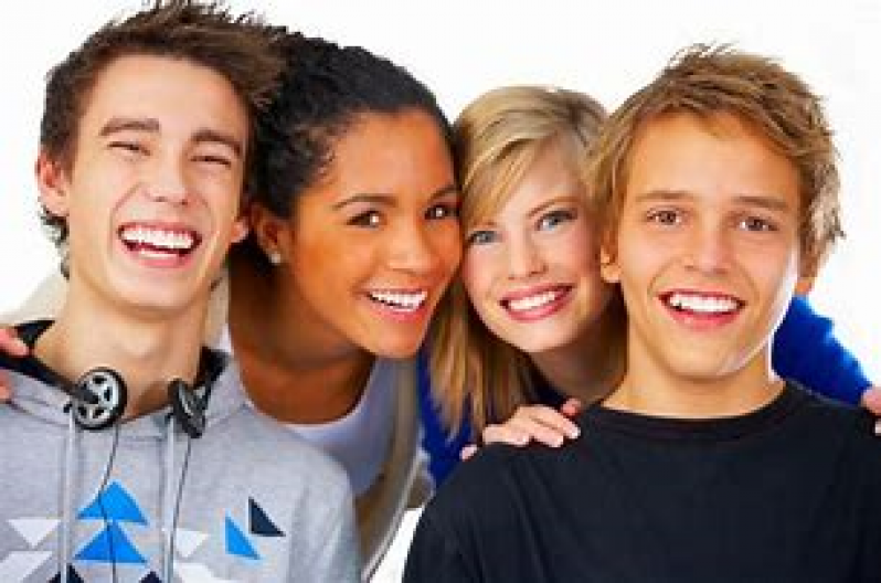 Group of teens
