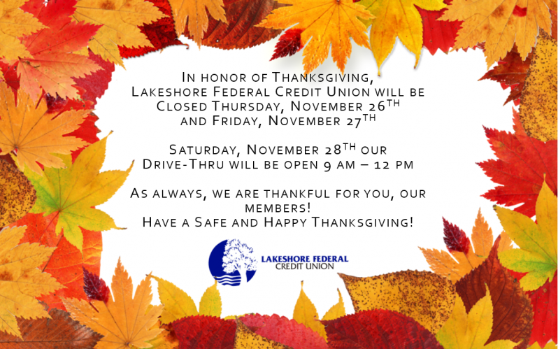 Thanksgiving Closure 2022